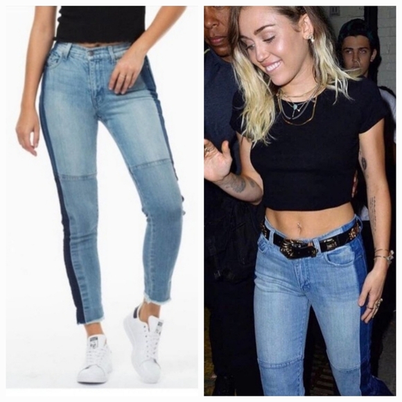 REVICE Denim - ❤️ REVICE HIGH RISE TWO TONE SKINNY CROP JEANS, 0 (25)